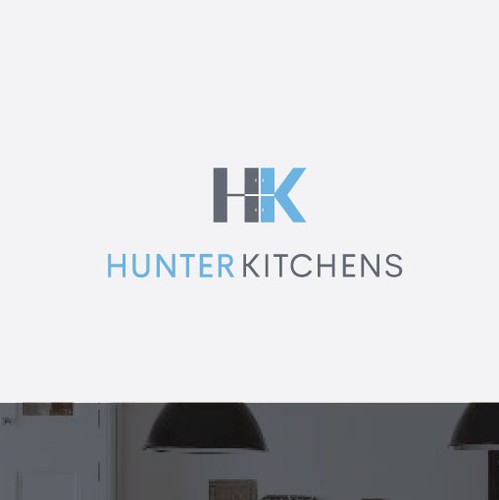 Cabinet design with the title 'Hunter Kitchens'