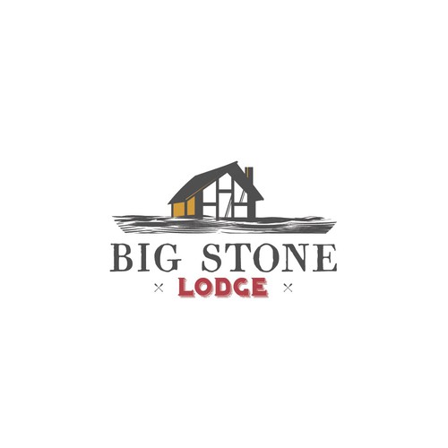 Big logo with the title 'Big stone lodge'