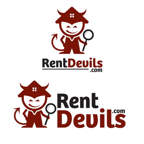 Devil logo with the title 'Rent Devils'