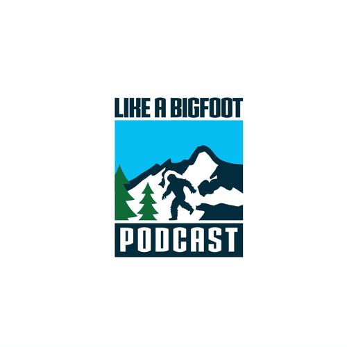 Bigfoot logo with the title 'Like a Bigfoot Podcast'