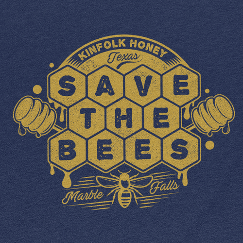 Honeycomb design with the title 'T-shirt design'