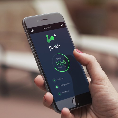 High-tech logo with the title 'flooido'