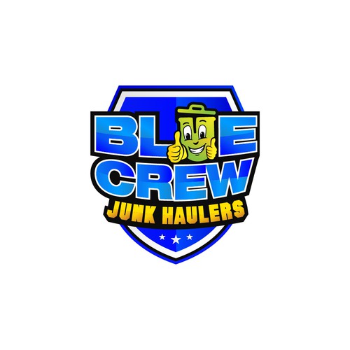 Police design with the title 'BLUE CREW Junk Haulers'