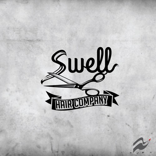 Cut design with the title 'Sweel hair company'