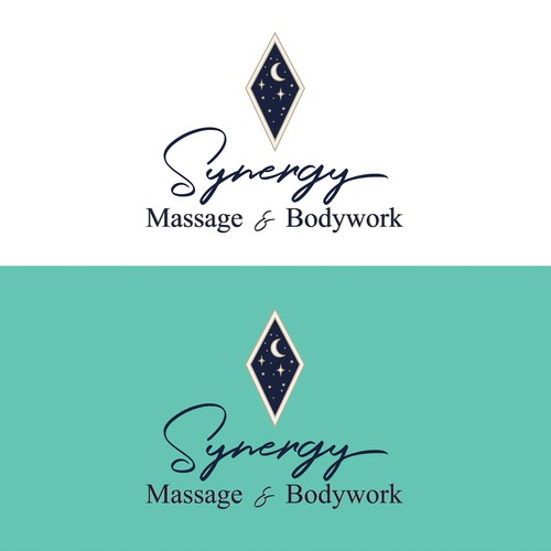 Message design with the title 'Synergy Logo 2'