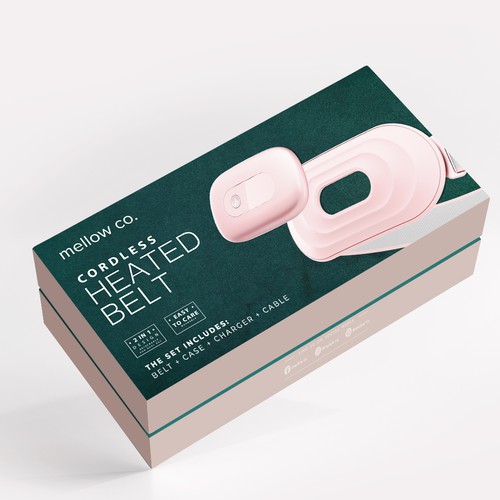 Green packaging with the title 'mellow co.'