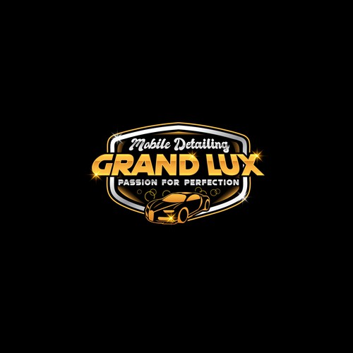 Lux design with the title 'Grand Lux mobile detailing'