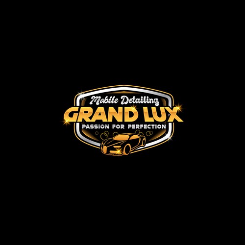 Detailing logo with the title 'Grand Lux mobile detailing'