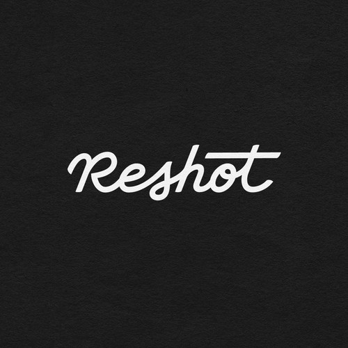 Script logo with the title 'Hand lettering logo for stock photo & video website'