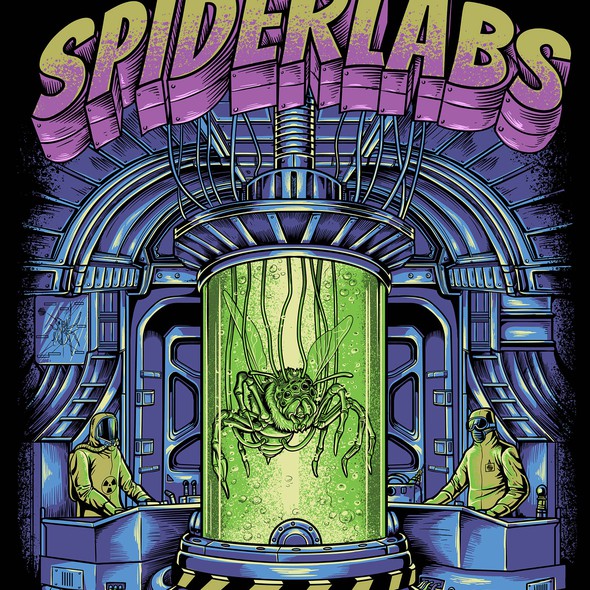 Hybrid design with the title 'spiderlabs'