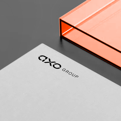 Group logo with the title 'axo - group'