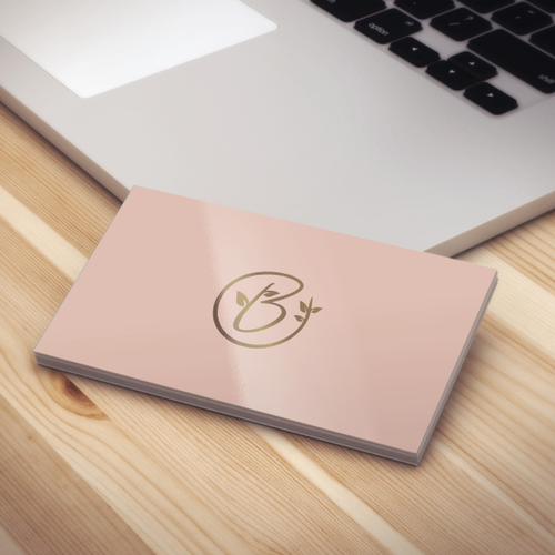 B design with the title 'Blissfully Beautiful Logo'