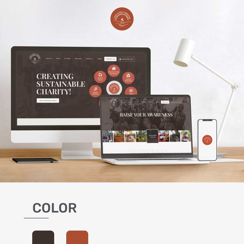 Nonprofit website with the title 'Little Bridge Foundation'