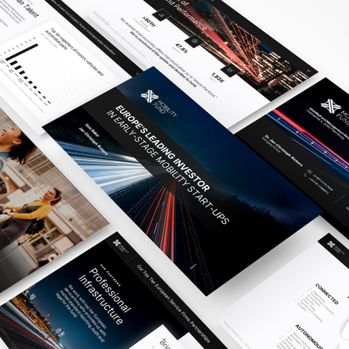 Mobility design with the title 'Black Pitch Deck'