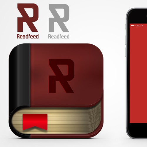 Library design with the title 'Reading App'