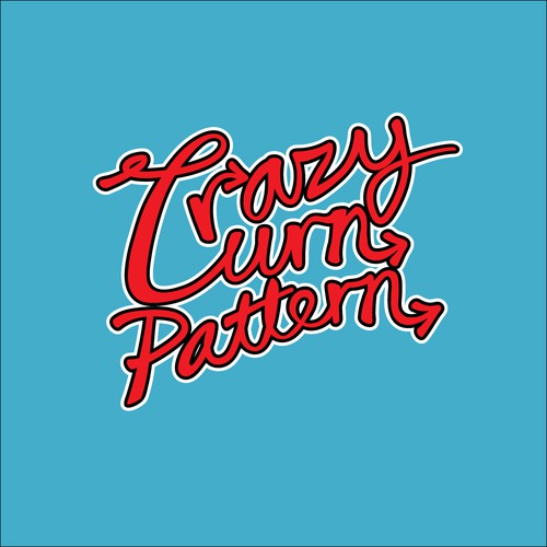 Turn logo with the title 'Crazy Turn Pattern Logo'