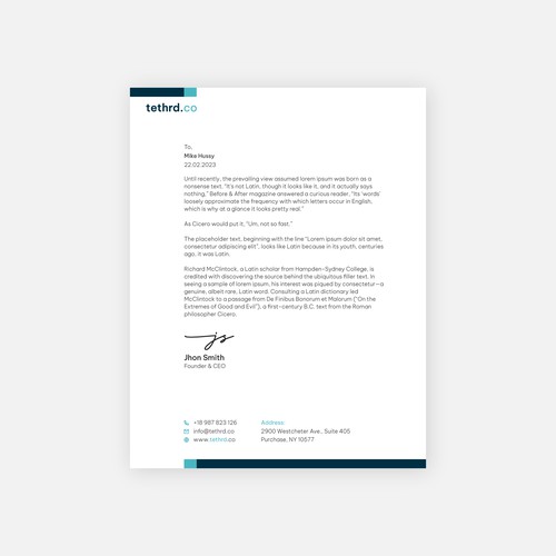 Letterhead design with the title 'Peer review and discussion website for pastors and seminary students'