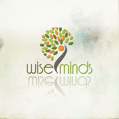 Harmony logo with the title 'Wise Minds logo design'
