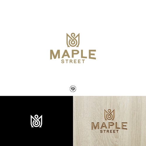 Sm logo with the title 'Maple Street (hand crafted furniture)'