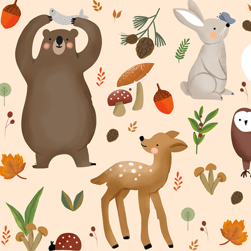 Digital artwork with the title 'Animal Illustration'