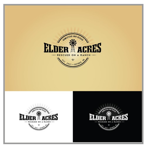 Windmill logo with the title 'Elder Acres Logo'