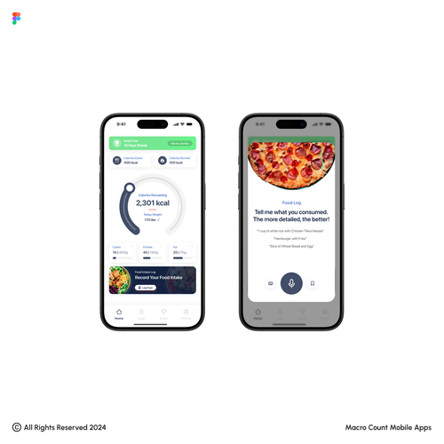 Explore design with the title 'AI Nutrition Tracker'