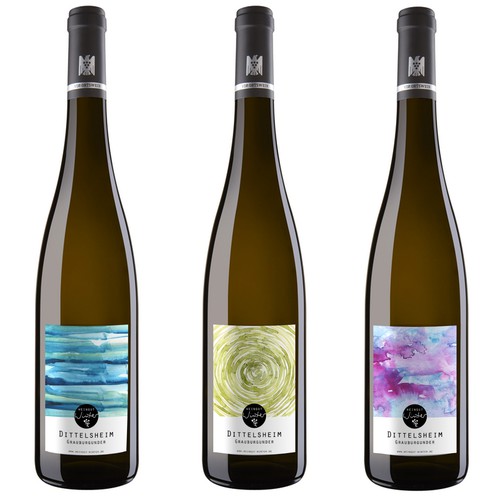 Art label with the title 'Whine labels'