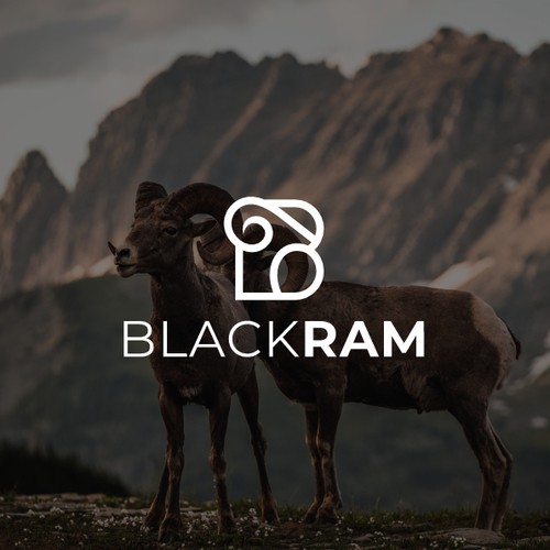 Ram design with the title 'Black Ram logo'