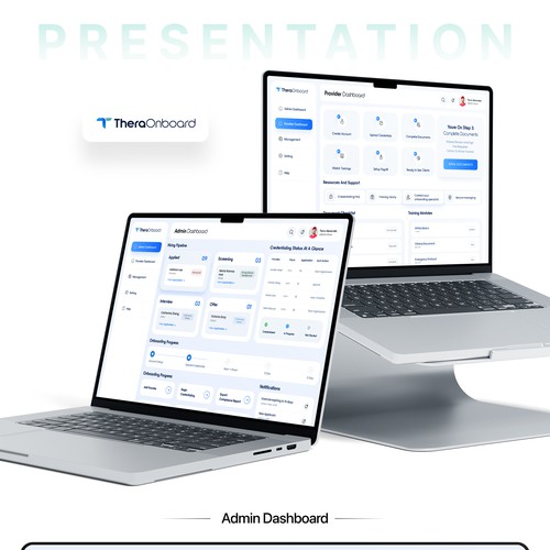 Website with the title 'Presenting Dashboards'
