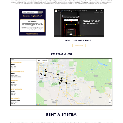 DJ design with the title 'ActivSound Entertainment Website Updates'