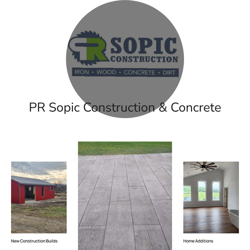 Design with the title 'Optimisation of PR Sopic Construction'