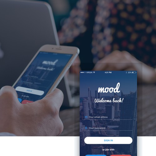 Dark blue design with the title 'Travel Application'