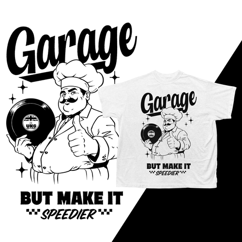 Vintage t-shirt with the title 'Garage UK'