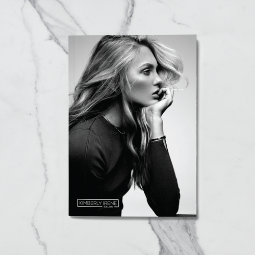 Marble design with the title 'Magazine Cover Mockup'