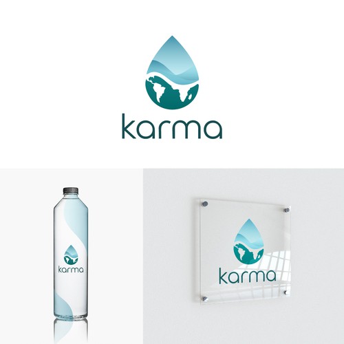 气候标志，标题为“Karma -标志设计概念”