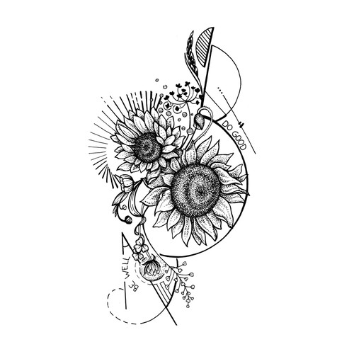 Geometric design with the title 'Do Good & Be Well'