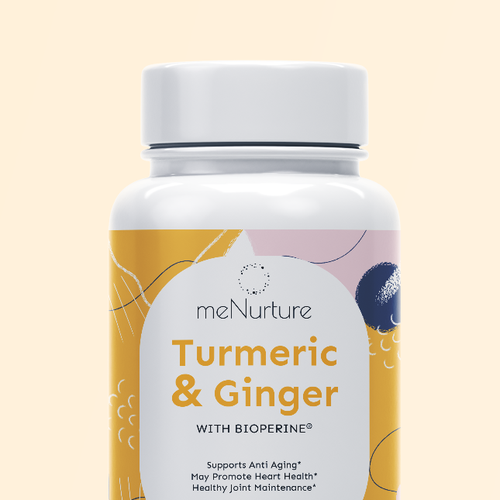 Fresh label with the title 'Design for an abstract supplement label'