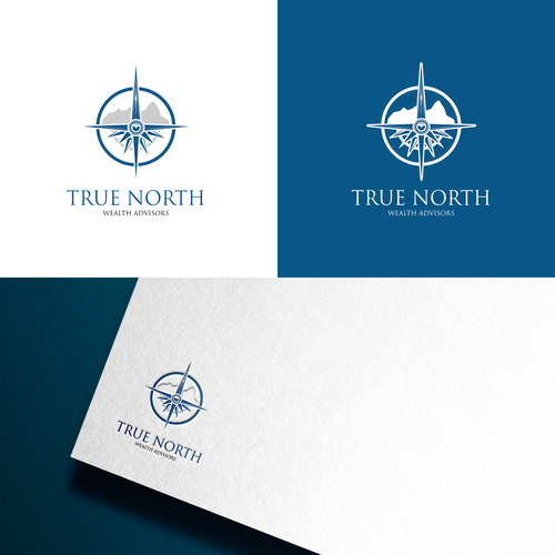 Launch design with the title 'True North Wealth Advisors - Logo Redesign'