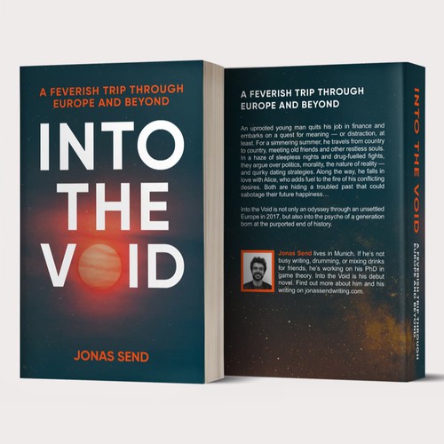 Travel book cover with the title 'INTO THE VOID'