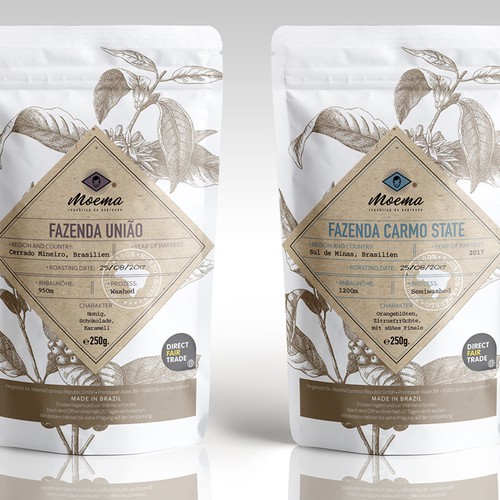 Art packaging with the title 'Packaging & Label'