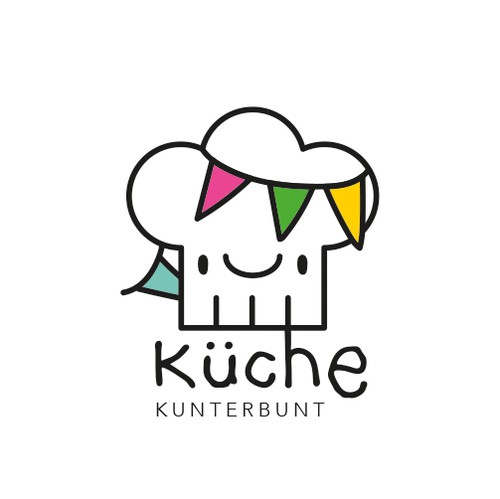 Cook design with the title 'Kids cook vector illustration logo design'