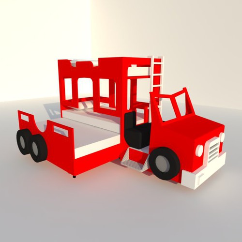 Bed design with the title 'Car bed'