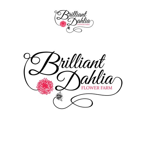 Flower shop logo with the title 'Logo for flower farm'