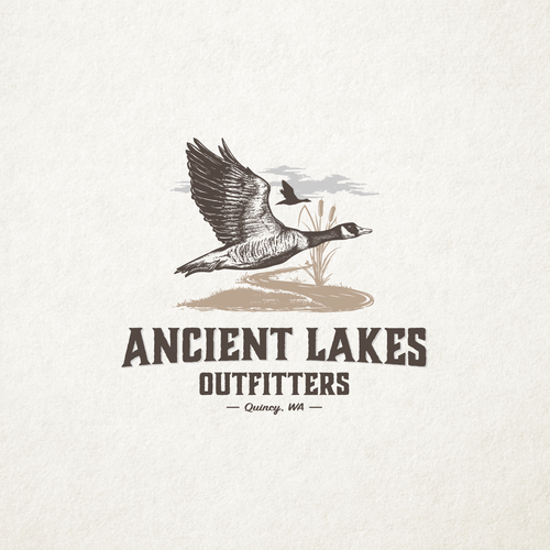 Goose design with the title 'Ancient Lakes Outfitters'
