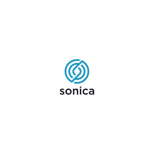 Vinyl record logo with the title 'Sonica'