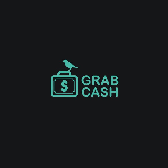 Fly design with the title 'GRAB CASH Logo design'