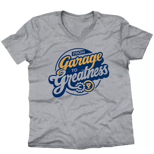 Badge t-shirt with the title 'T-shirt for entrepreneurs and start-up culture'