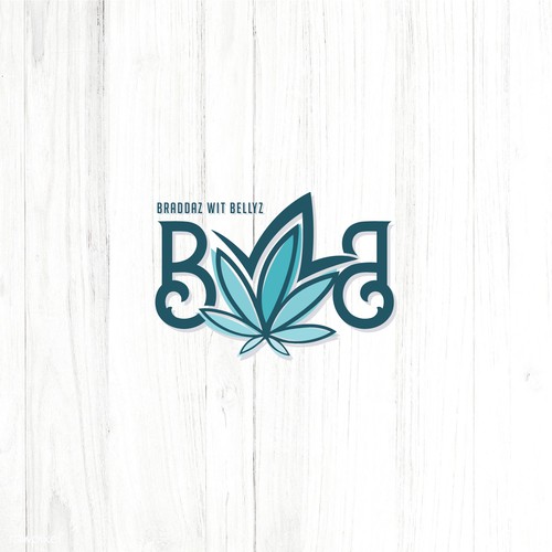 Marijuana leaf design with the title 'BWB'
