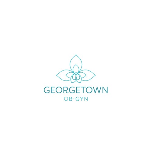 Orchid design with the title 'Georgetown OB-GYN'