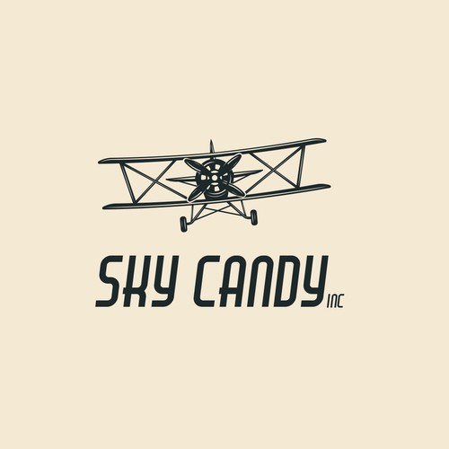 Airplane logo with the title 'Logo for a airplane sports training and performance'